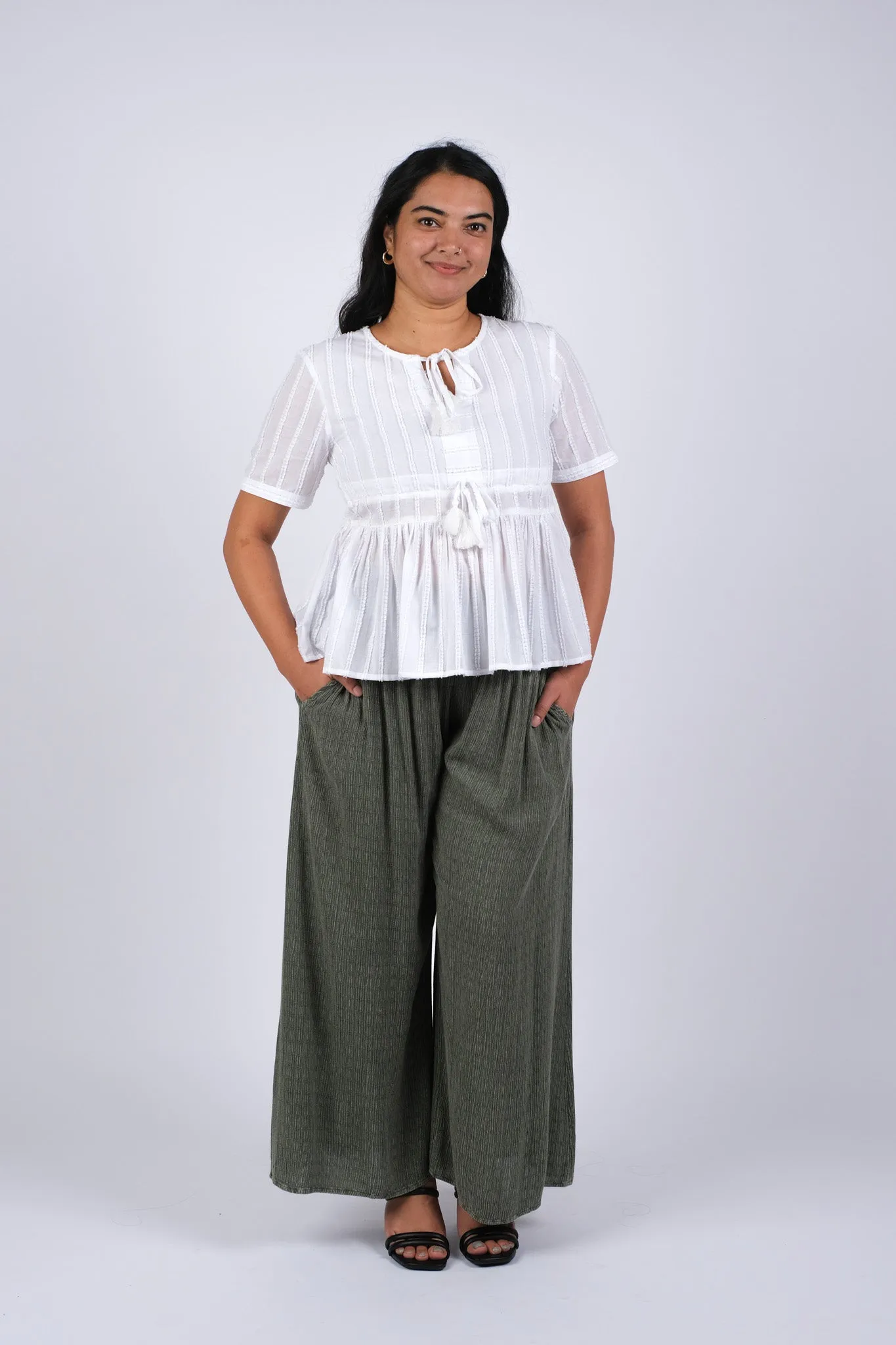 225309 Bohemian Wide Leg Pants