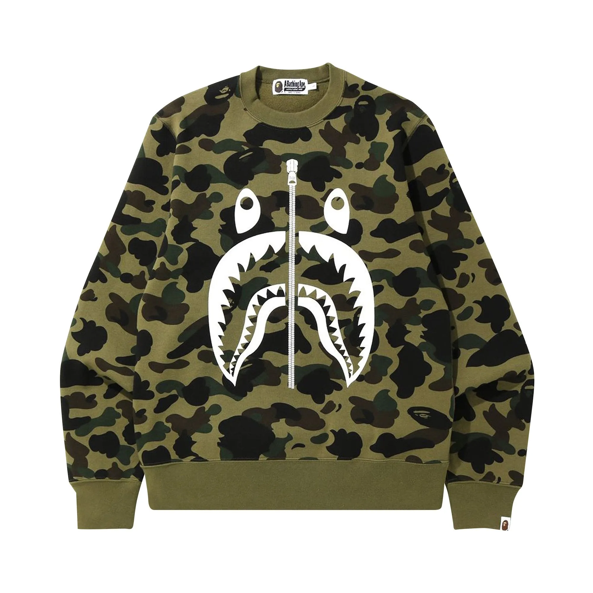 BAPE 1st Camo Shark Crewneck, Green