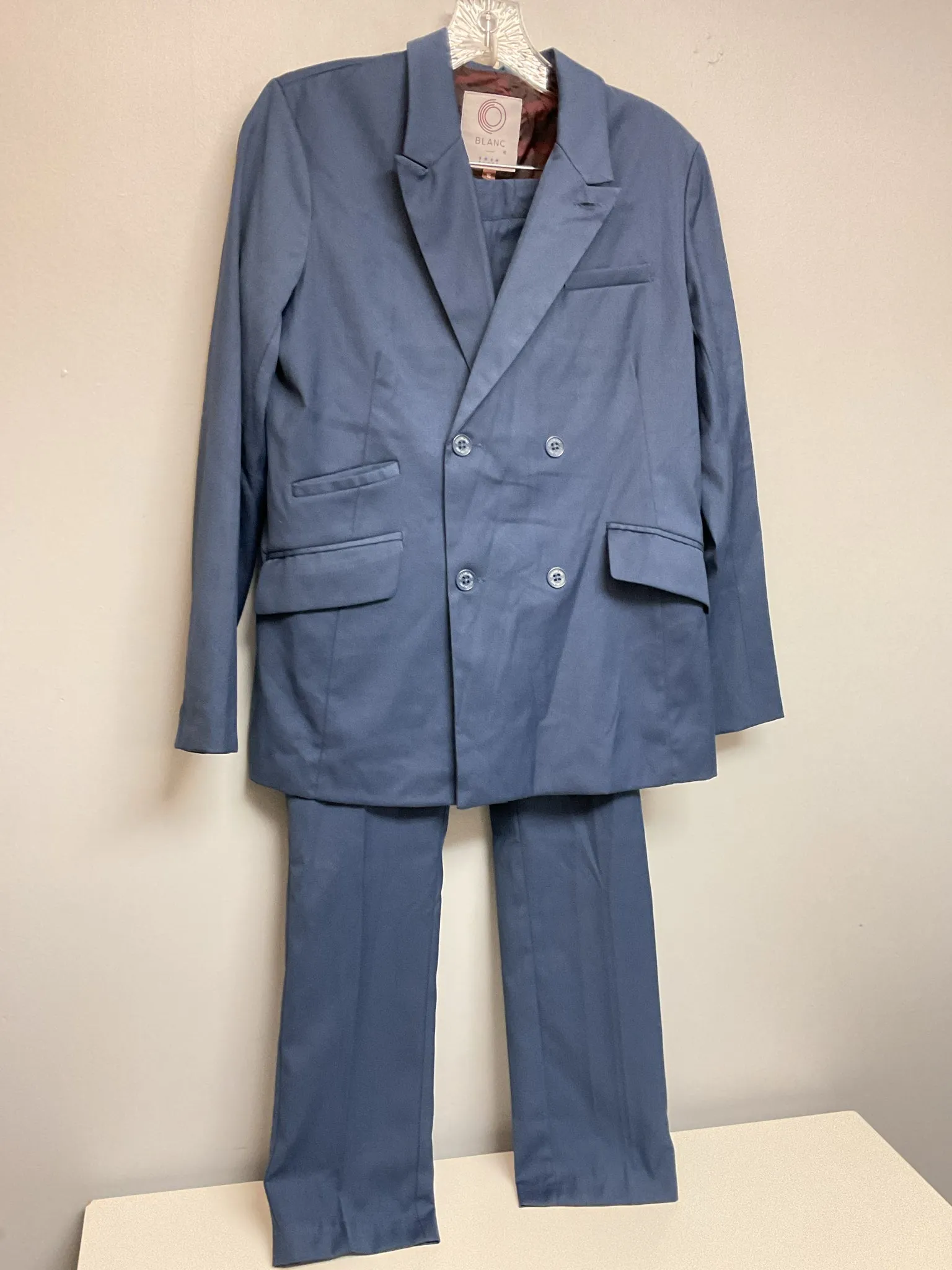 Coco Blanc Size 16 Blue Polyester & Rayon Big Boys Suits