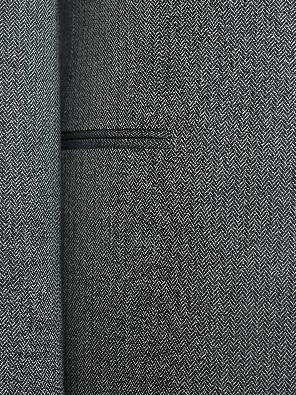 Gray Line Three Piece Custom Bespoke Men Suit Tailored