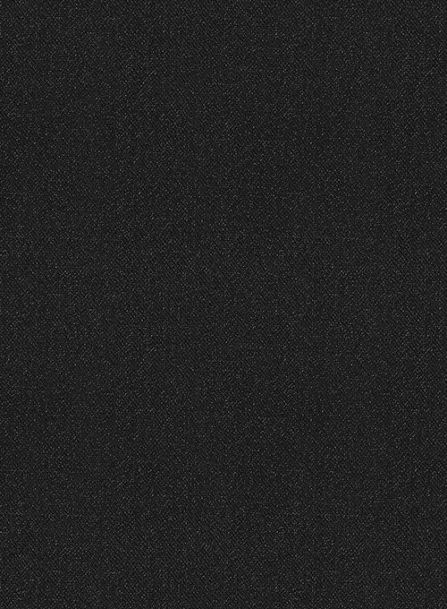 Napolean York Black Wool Tuxedo Suit