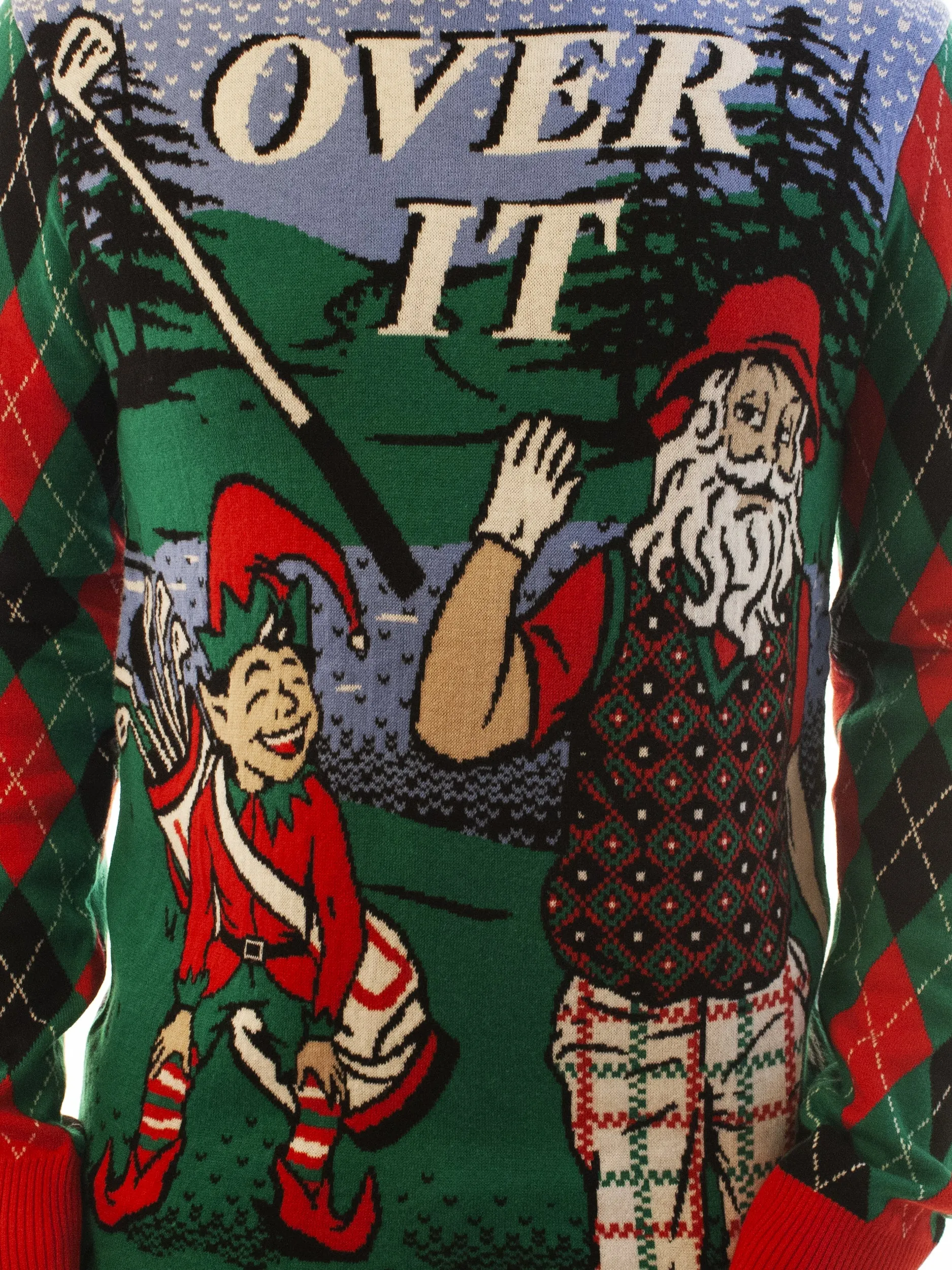 Over It | Ugly Christmas Sweater For Men & Women | Unisex Sizing