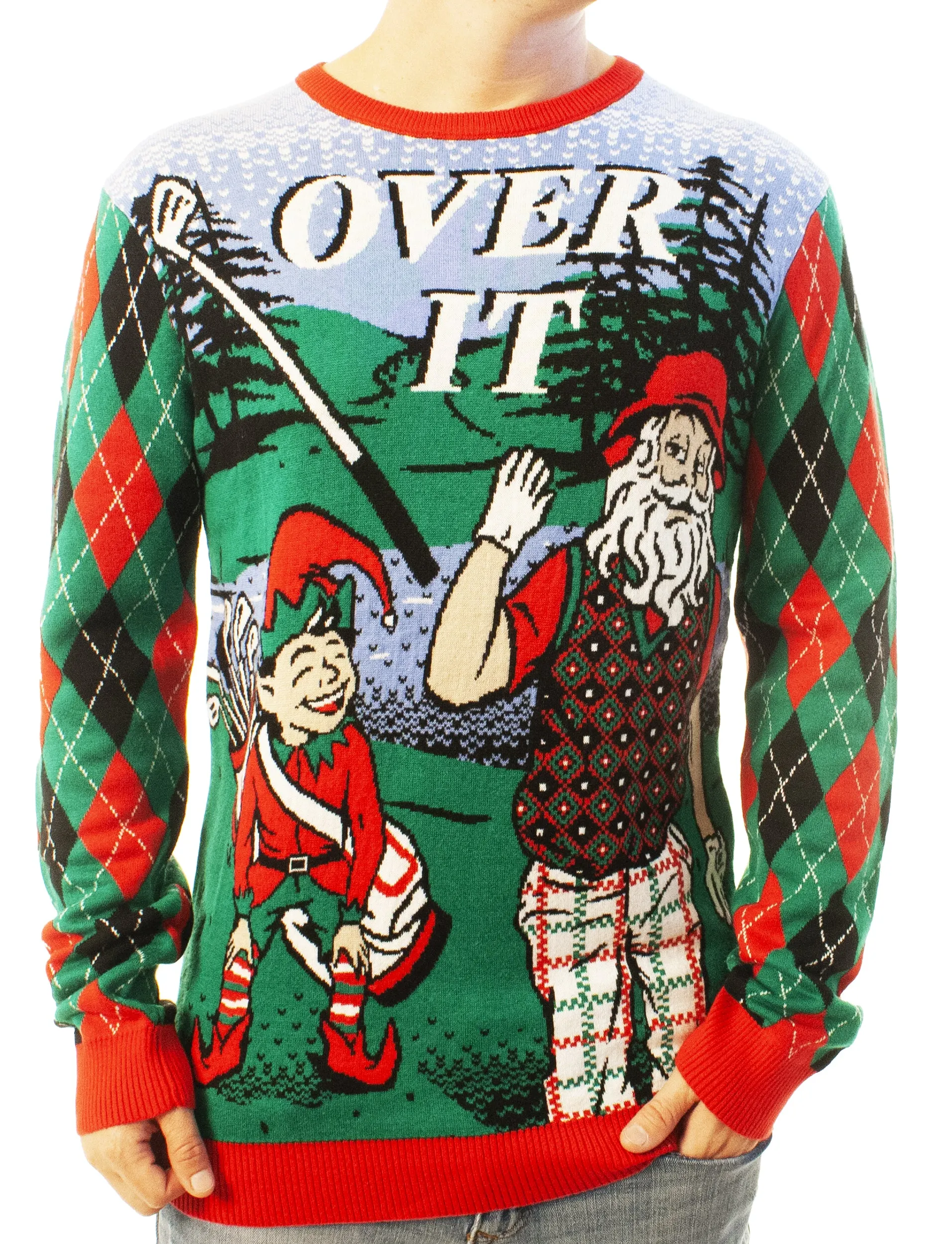 Over It | Ugly Christmas Sweater For Men & Women | Unisex Sizing