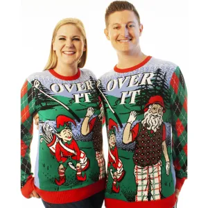 Over It | Ugly Christmas Sweater For Men & Women | Unisex Sizing