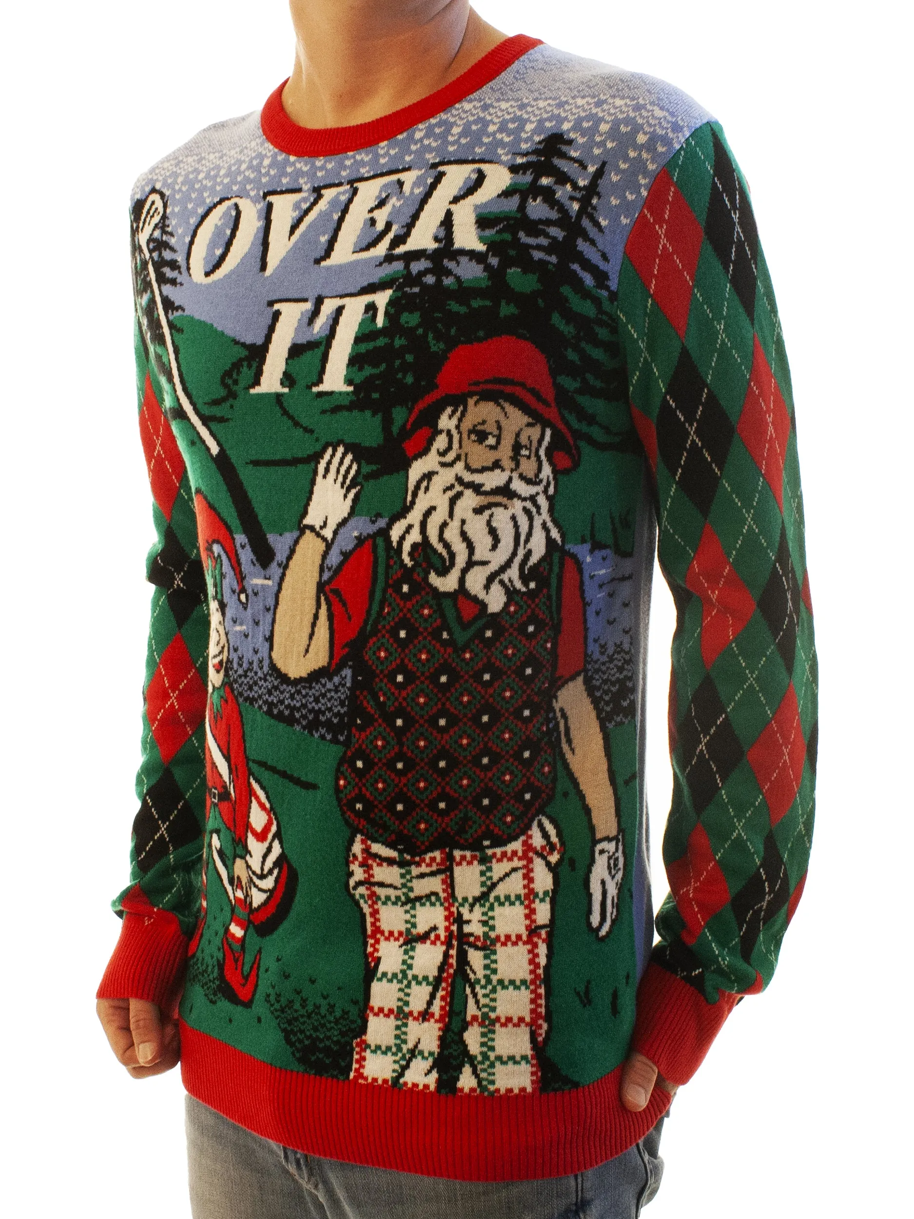 Over It | Ugly Christmas Sweater For Men & Women | Unisex Sizing