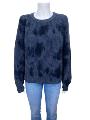 Rails Women's Venus Cotton Cashmere Iron Black Tie Dye Sweater Size L