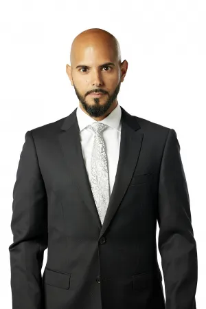 Slim Fit Midnight Zig Zag Two Piece Suit GB-329