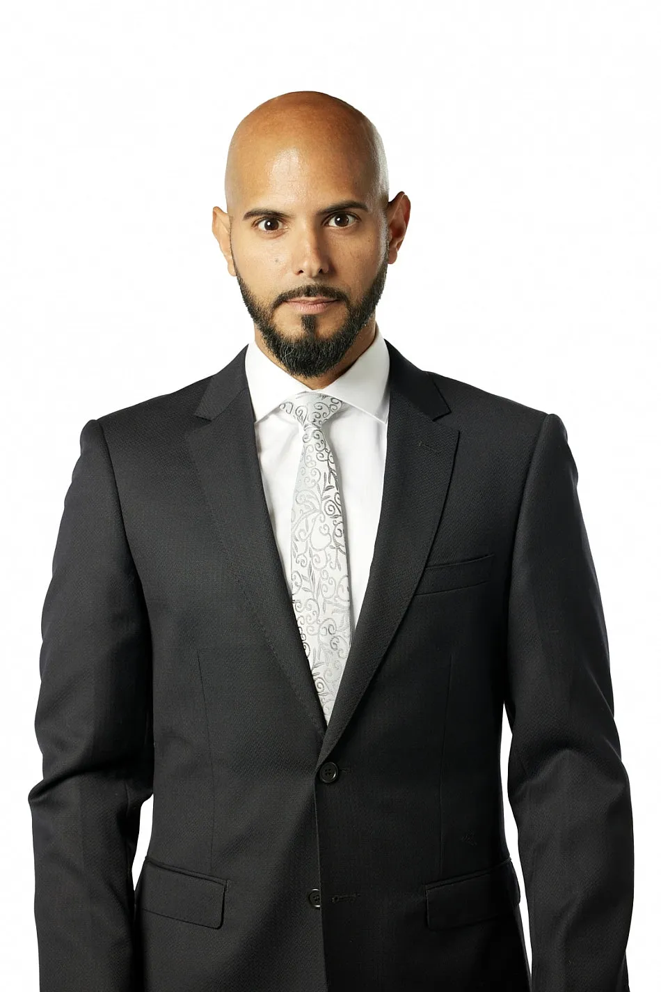 Slim Fit Midnight Zig Zag Two Piece Suit GB-329