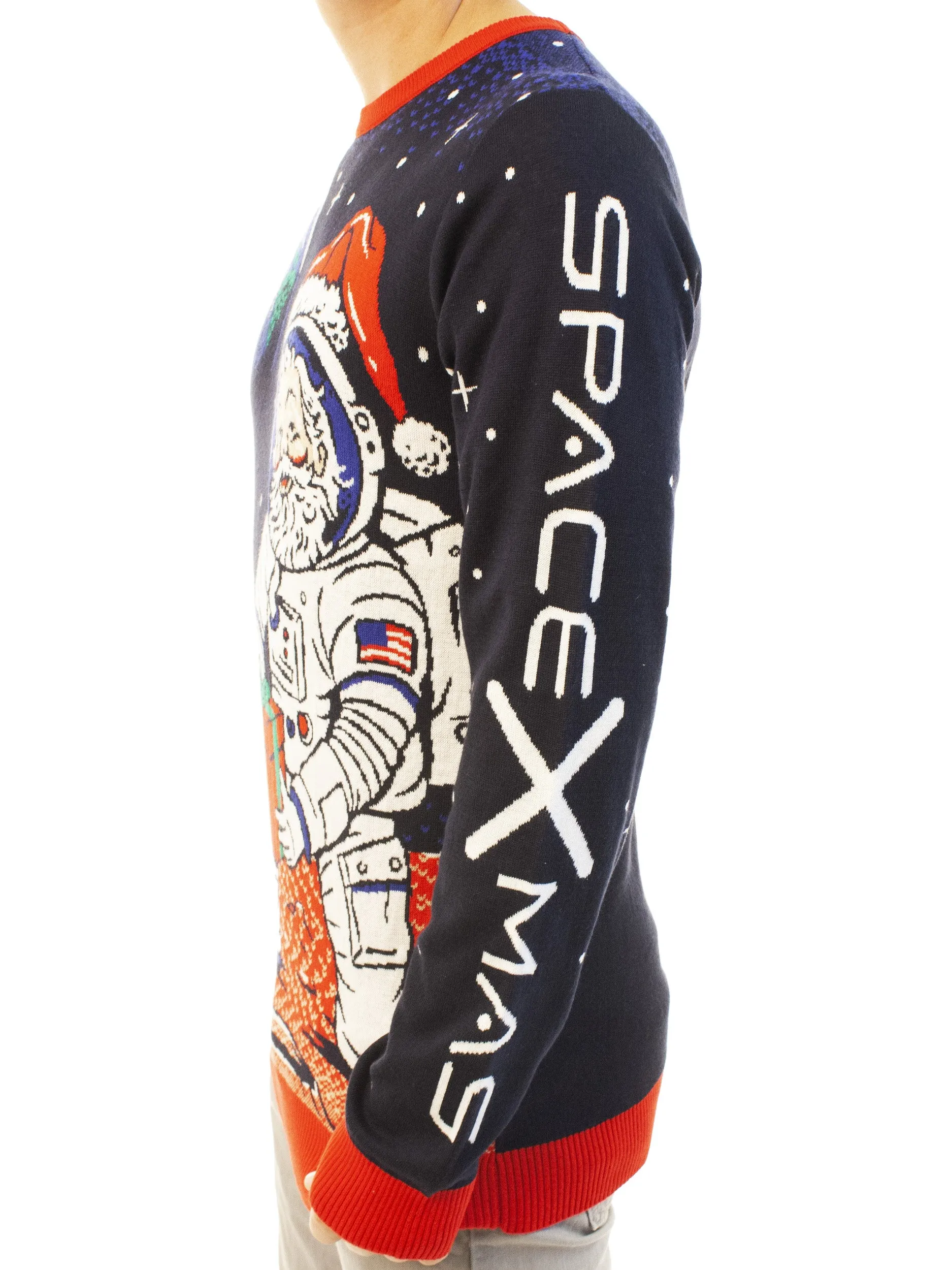 Space Xmas Santa | Ugly Christmas Sweater For Men & Women | Unisex Sizing