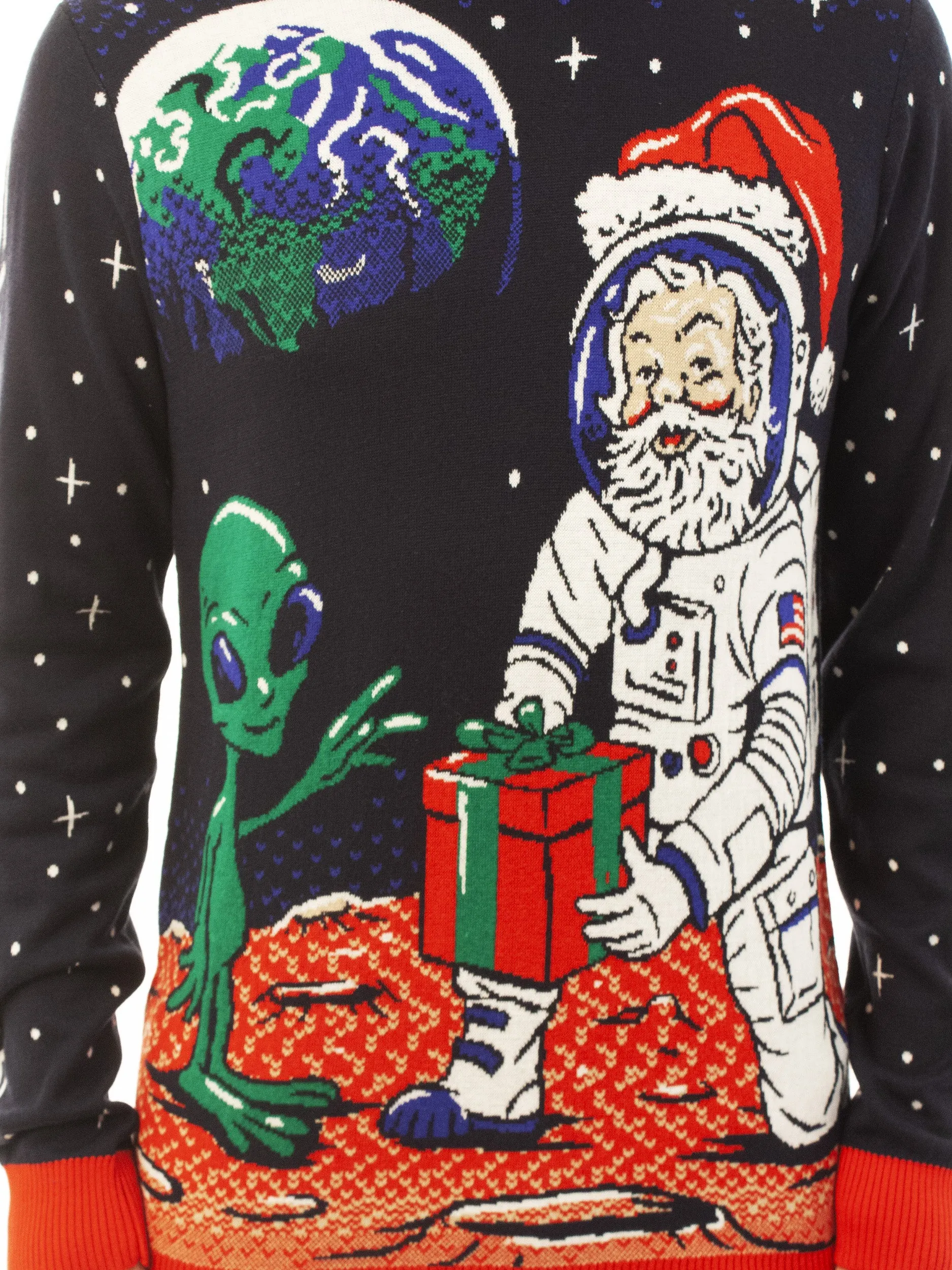 Space Xmas Santa | Ugly Christmas Sweater For Men & Women | Unisex Sizing